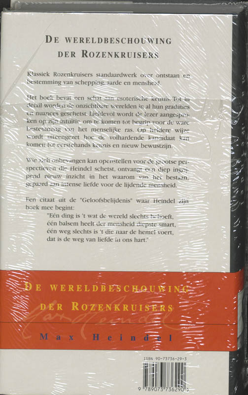 De wereldbeschouwing der rozenkruisers achterkant