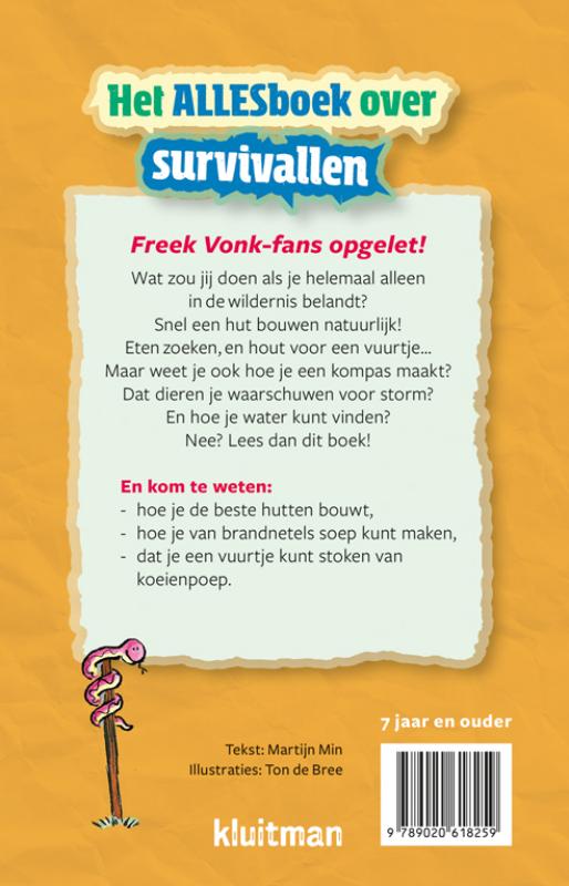 Het allesboek over survivallen / Het Alles boek over achterkant