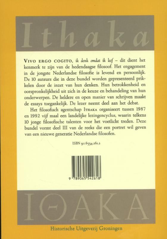 Ergo Cogito 3 - Portret van een generatie achterkant