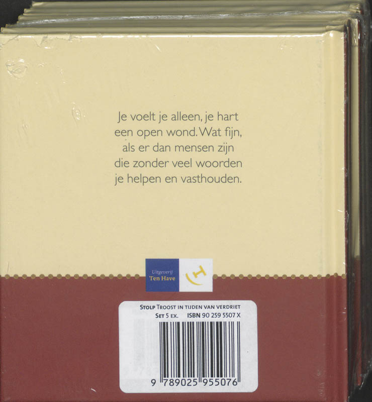 Troost in tijden van verdriet set 5 ex achterkant