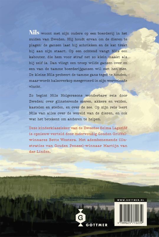 De wonderbare reis van Nils Holgersson achterkant