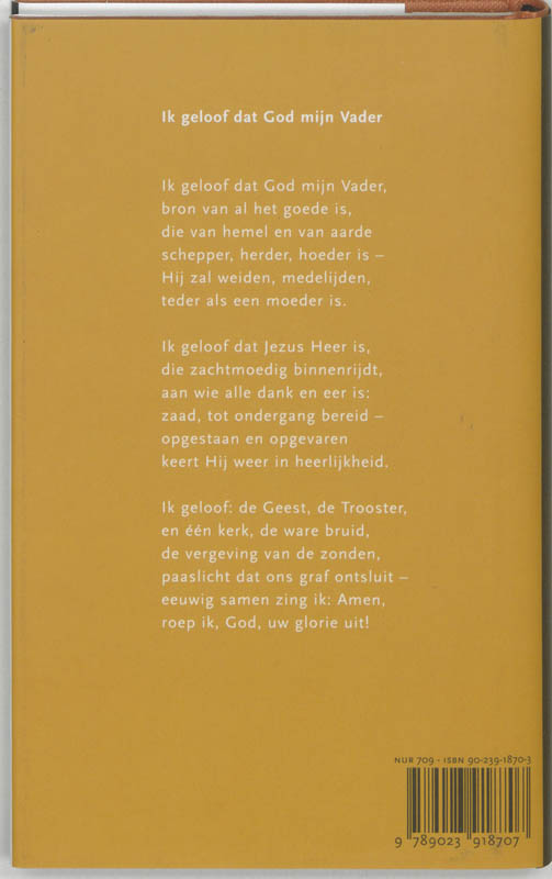 Dat Geloof Ik achterkant