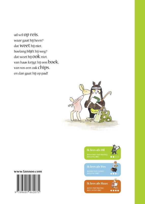 Uil wil op reis / Vos en Haas achterkant