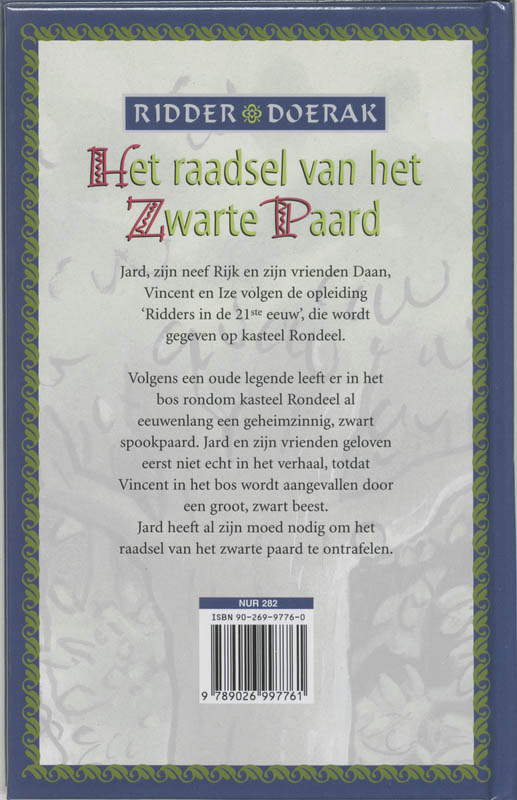 Ridder Doerak Het Raadsel Van Het Zwarte Paard achterkant