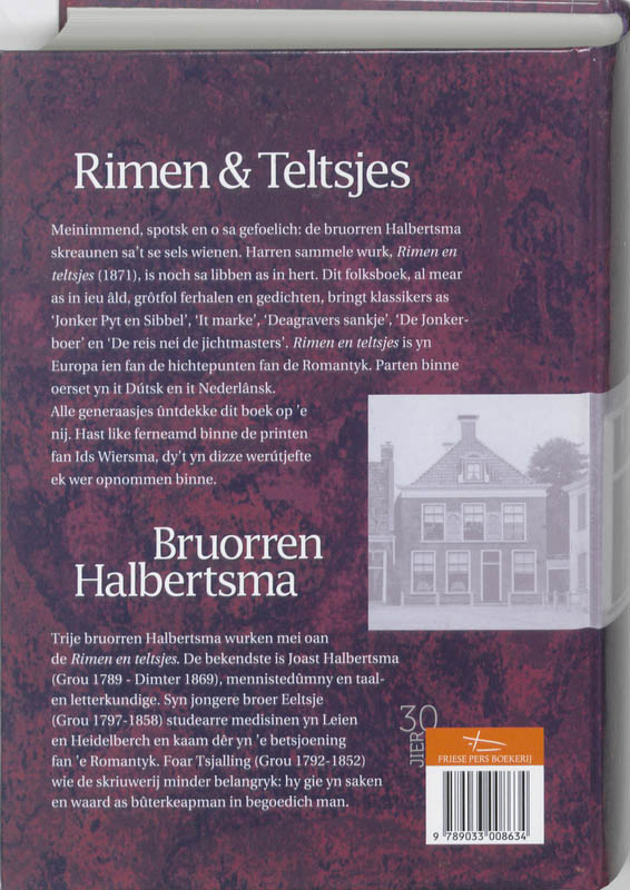 Fryske klassiken 6 - Rimen & Teltsjes achterkant