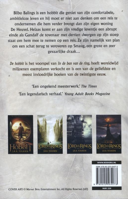De Hobbit / Zwarte Serie achterkant