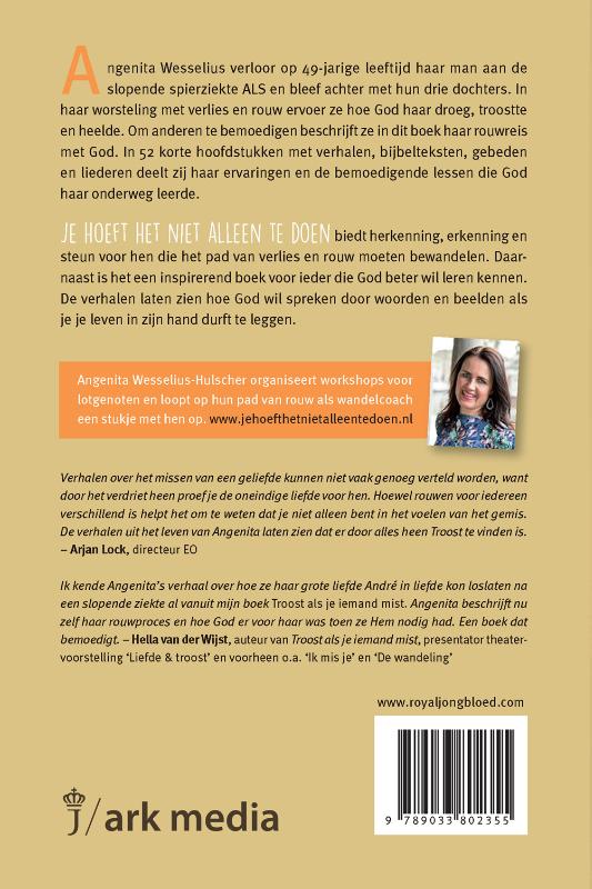 Je hoeft het niet alleen te doen achterkant