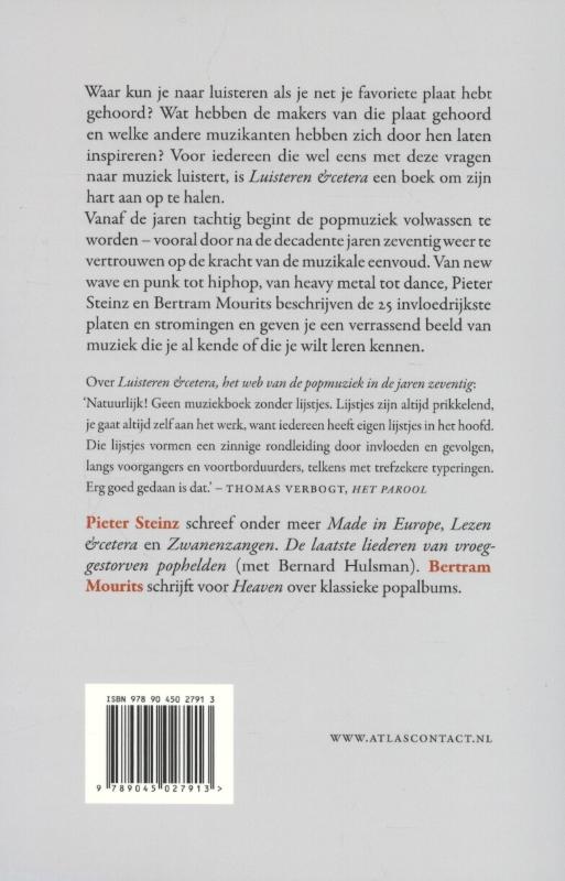 Luisteren &cetera 2 achterkant