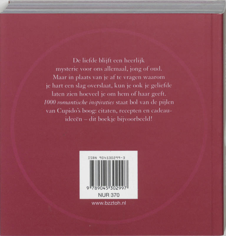 1000 Romantische Inspiraties achterkant