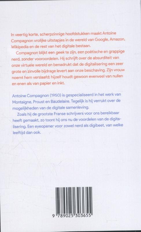 Klein digitaal verdriet achterkant