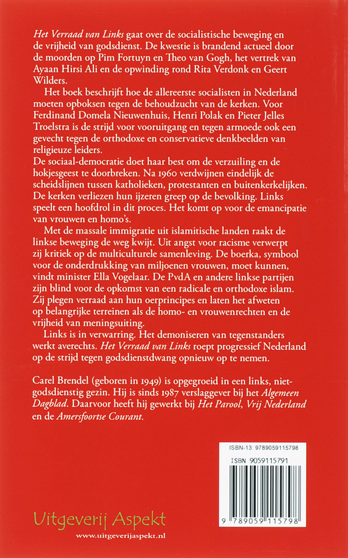 Het verraad van links achterkant