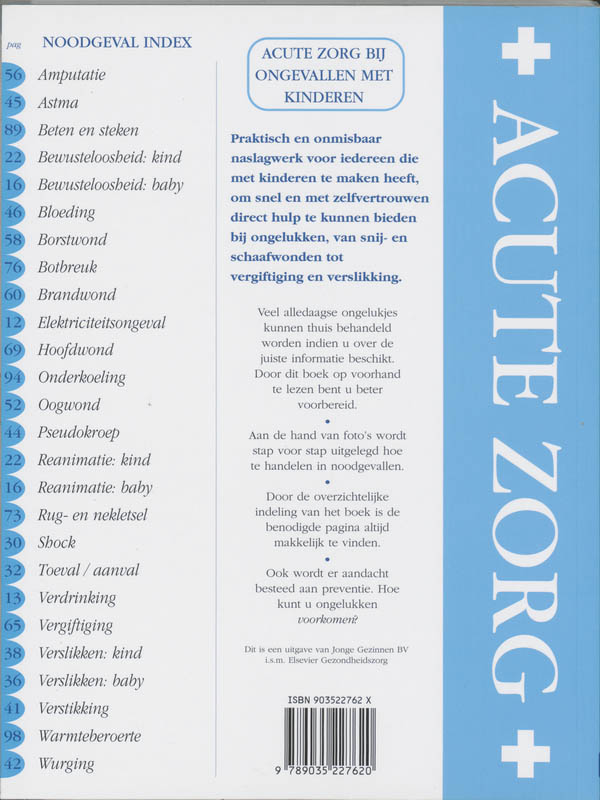 Acute Zorg Bij Ongelukken Met Kinderen achterkant