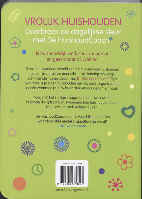 Vrolijk huishouden achterkant