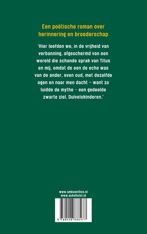En ik herinner me Titus Broederland achterkant