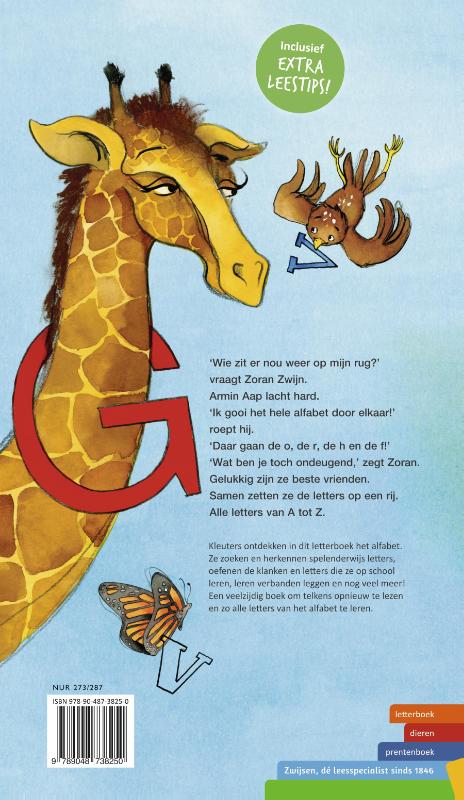 Letterboek van Aap tot Zwijn / Prentenboeken achterkant