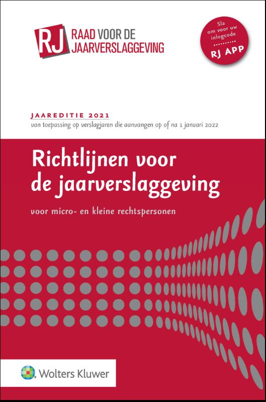 Richtlijnen voor de jaarverslaggeving voor micro- en kleine rechtspersonen 2021