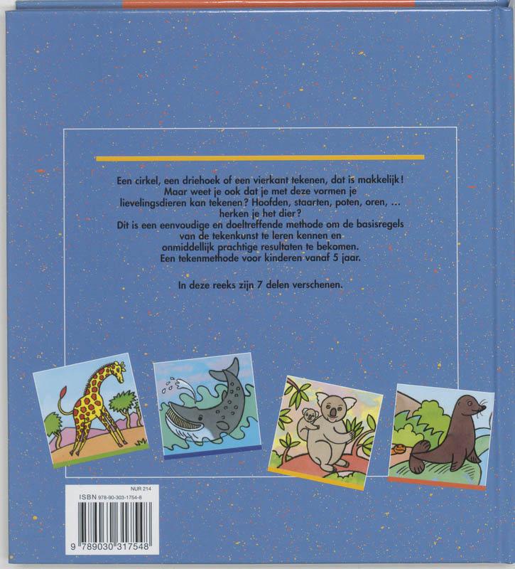 Groot tekenboek voor beginners achterkant