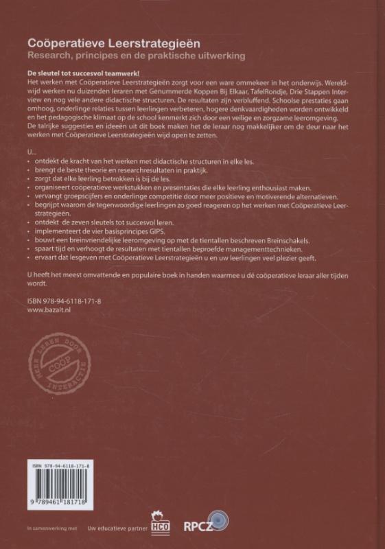 Cooperatieve Leerstrategieen achterkant