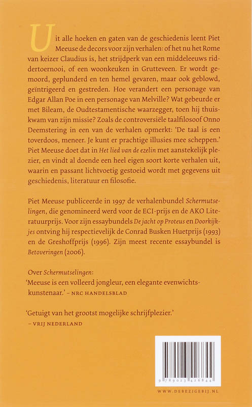 Het lied van de ezelin achterkant