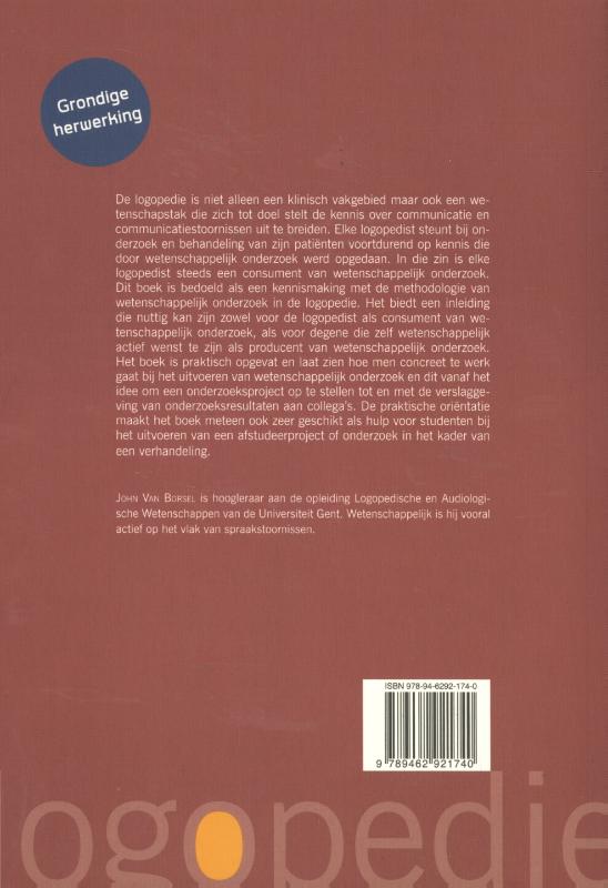 Wetenschappelijk onderzoek in de logopedie achterkant