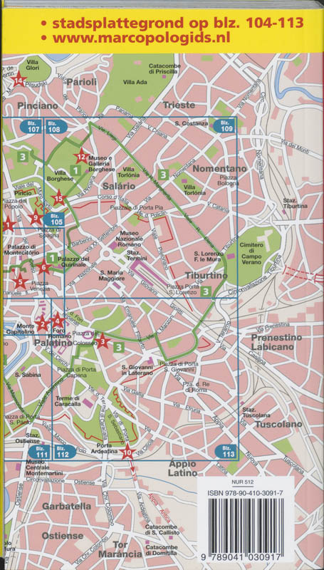 Marco Polo Reisgids Rome achterkant