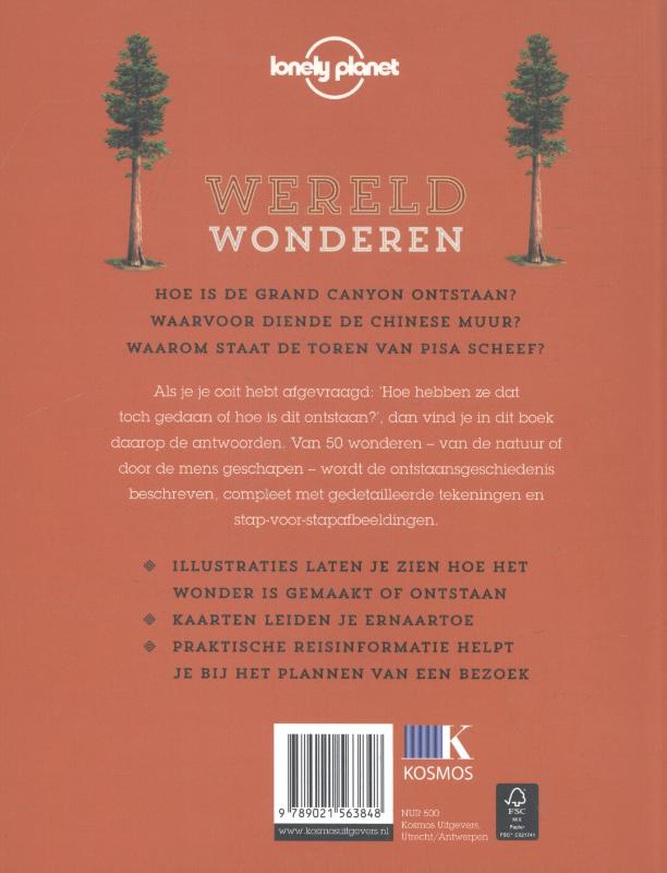 Wereldwonderen / Lonely planet achterkant