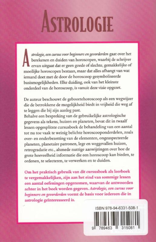 Astrologie achterkant