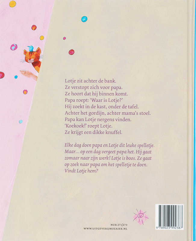 Waar is papa? achterkant