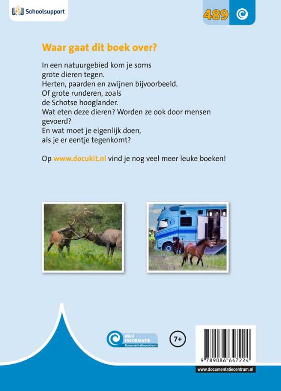 Grote dieren in de natuur / Mini Informatie / 489 achterkant