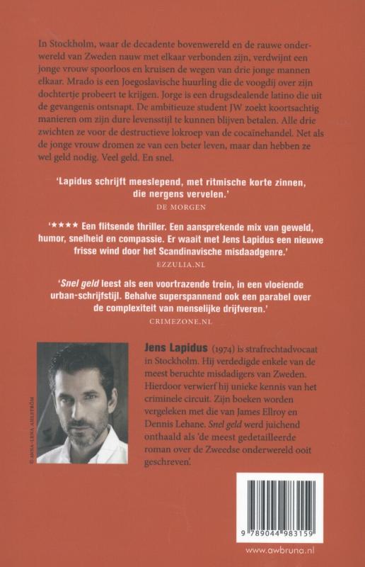Snel geld / De Stockholm-trilogie / 1 achterkant