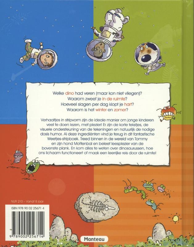 Het weetjes stripboek voor jonge lezers achterkant