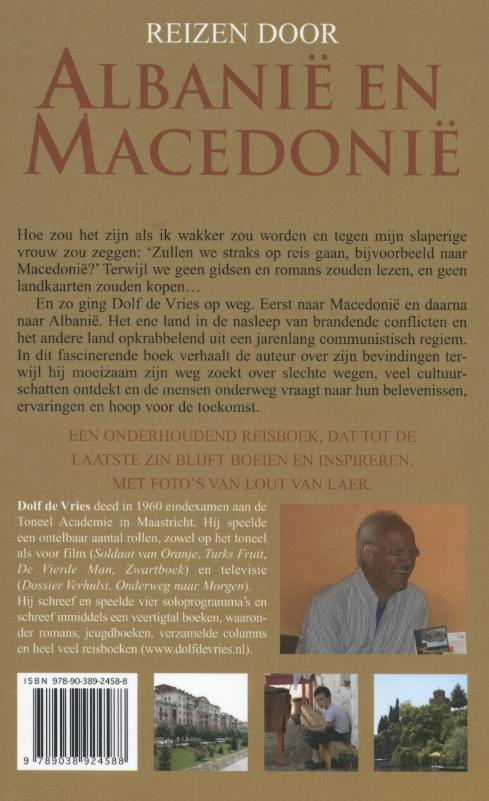 Reizen door Albanië en Macedonië met Dolf de Vries achterkant