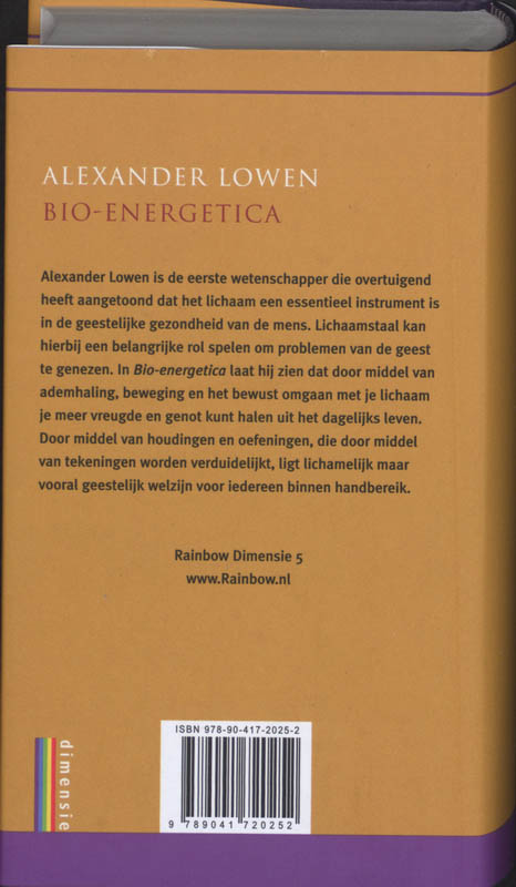Bio-energetica / Rainbow Dimensie / 5 achterkant