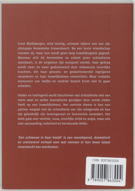 Een schreeuw in haar hoofd achterkant