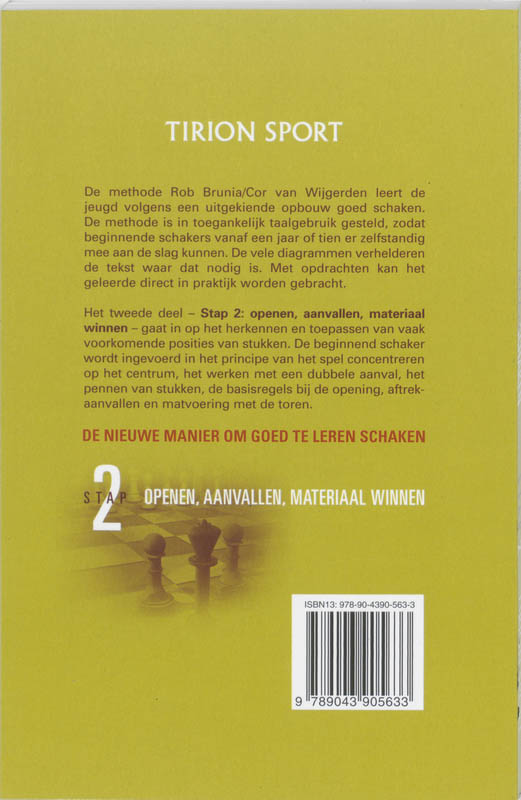 Lekker Schaken / Stap 2 Openen/Aanvallen/Materiaal Winnen achterkant
