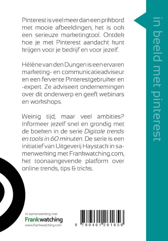 In beeld met Pinterest in 60 minuten / Digitale trends en tools in 60 minuten / 17 achterkant
