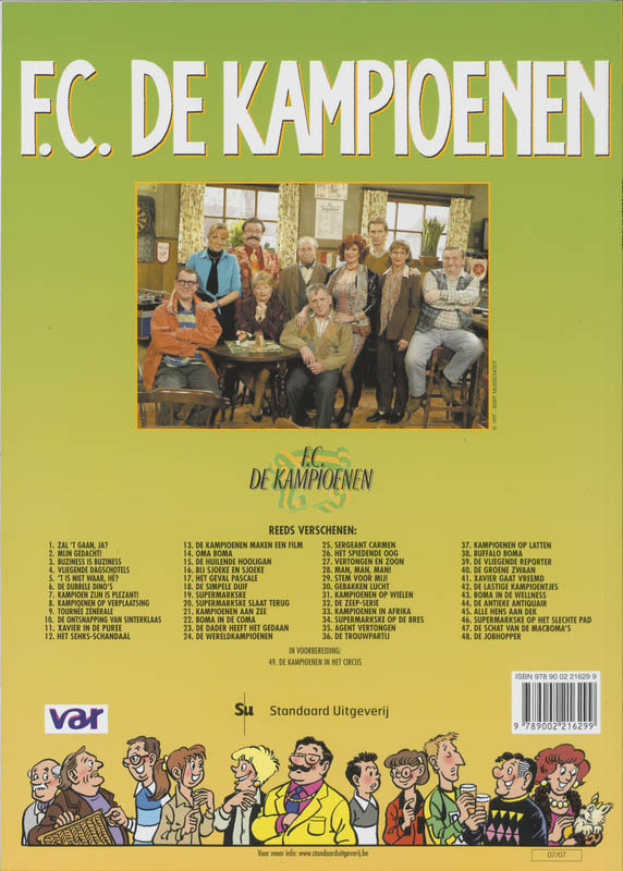 Kampioenen in Afrika / F.C. De Kampioenen / 33 achterkant