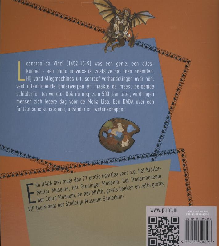 Dada-reeks 78 -   Leonardo da Vinci achterkant