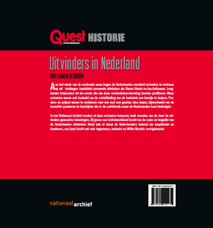 Uitvinders in Nederland / Quest historie achterkant