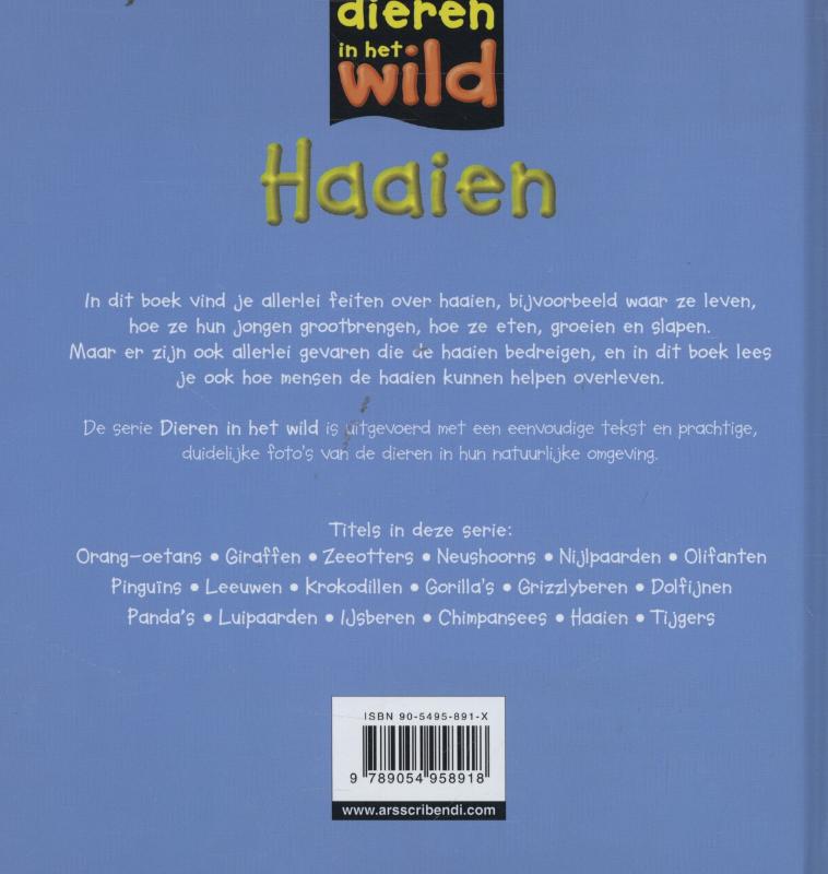 Dieren in het wild  -   Haaien achterkant