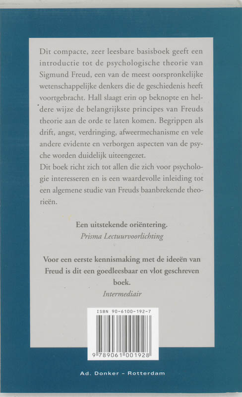 De psychologie van Freud achterkant