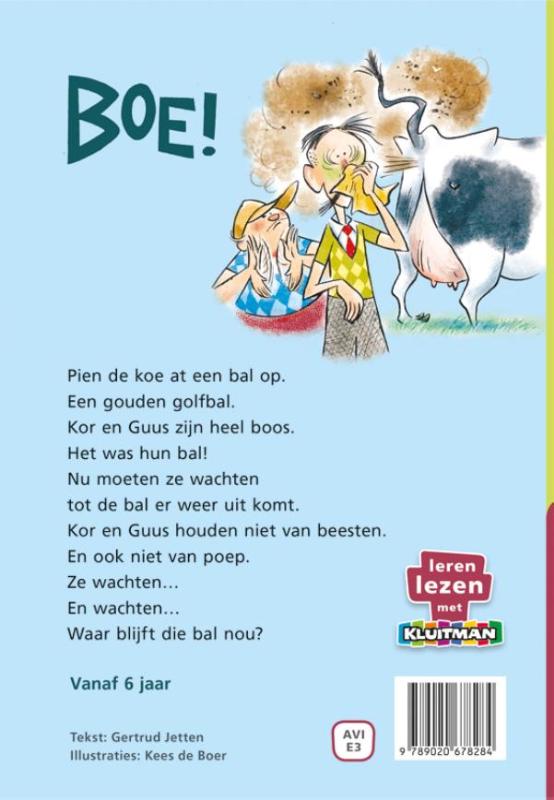 Boe! / Leren lezen met Kluitman achterkant