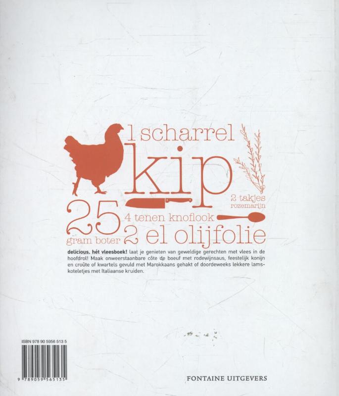 Hét vleesboek! / Delicious. achterkant