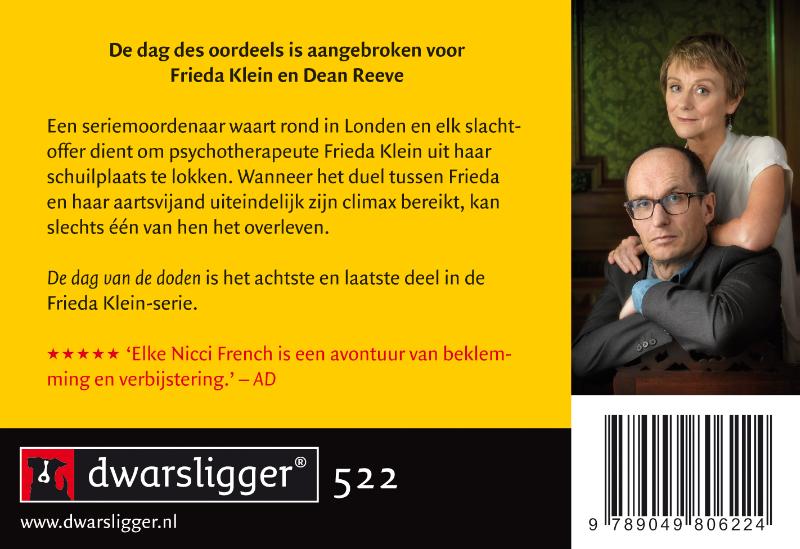 De dag van de doden / Frieda Klein / 8 achterkant