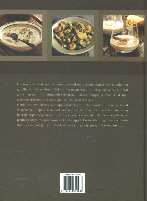 Genieten van winterkost achterkant