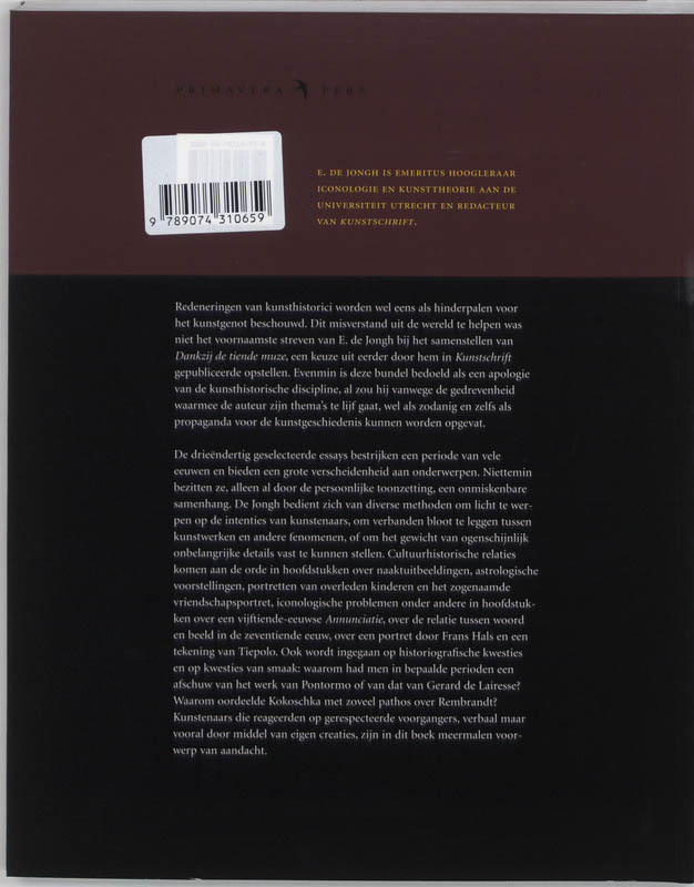 Dankzij De Tiende Muze achterkant