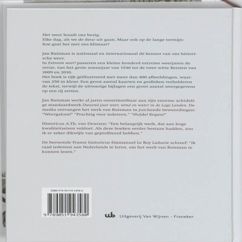 Extreem weer! achterkant
