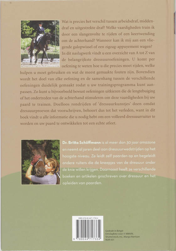 Groot handboek dressuur achterkant