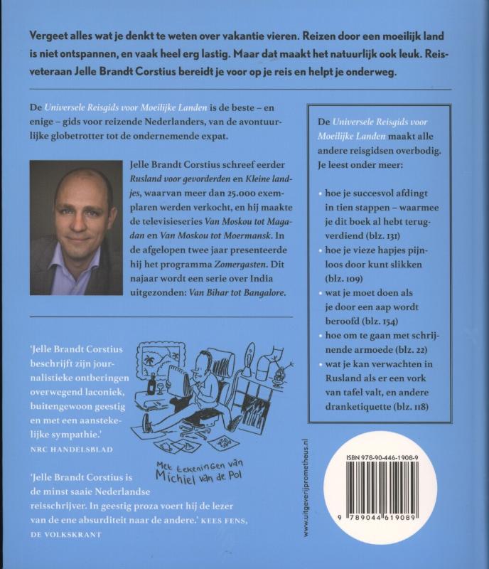Universele reisgids voor moeilijke landen achterkant