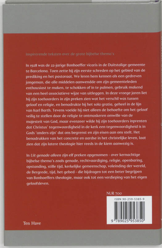 Uit Genade Alleen achterkant